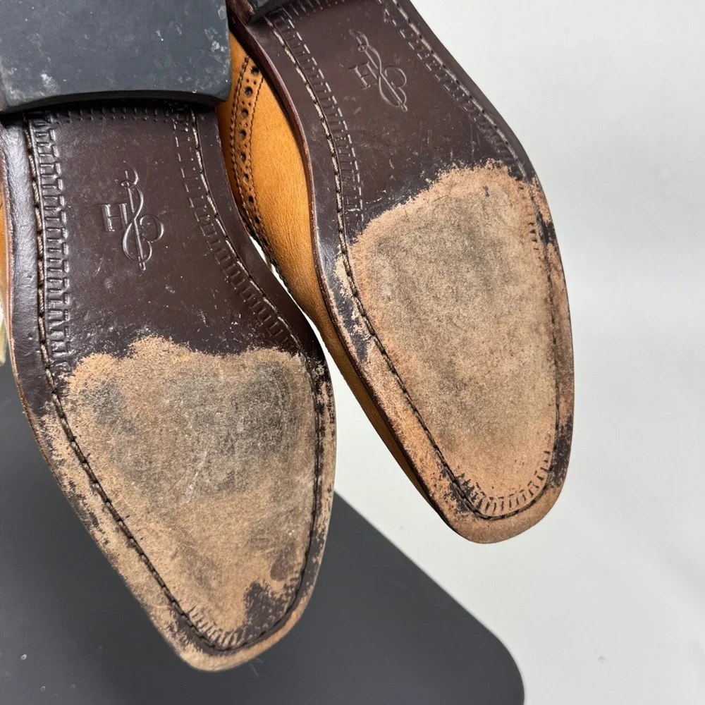 Cole Haan Wingtip Giraldo Derby Brogue Shoe British 9 Leather nike air c09303